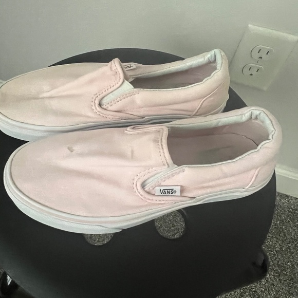 Vans Shoes - Pink slip on Vans size 7